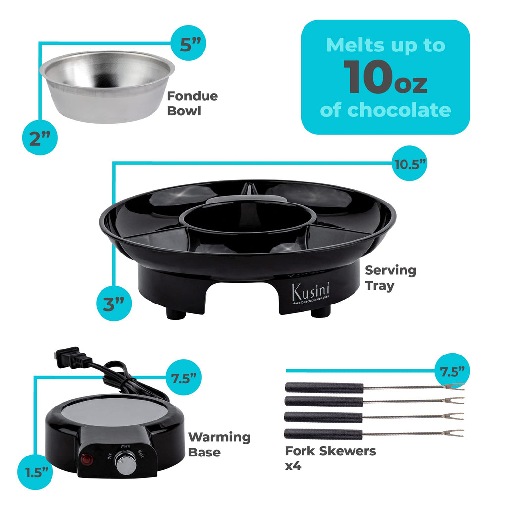 Electric Fondue Pot Set with Temperature Control M6761