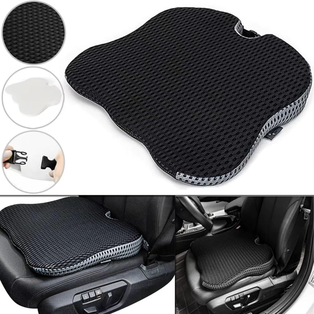 Grey Memory Foam Car Seat Booster Cushion F433607