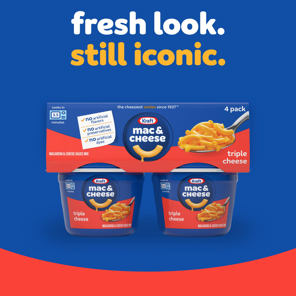 Triple Cheese Mac and Cheese 4 Microwaveable Cups N6888