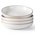 9.5'' 42 Ounce Stoneware Ceramic Pasta Bowls Set of 4 N393