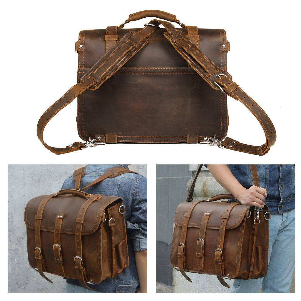 Leather Messenger Bag J32695