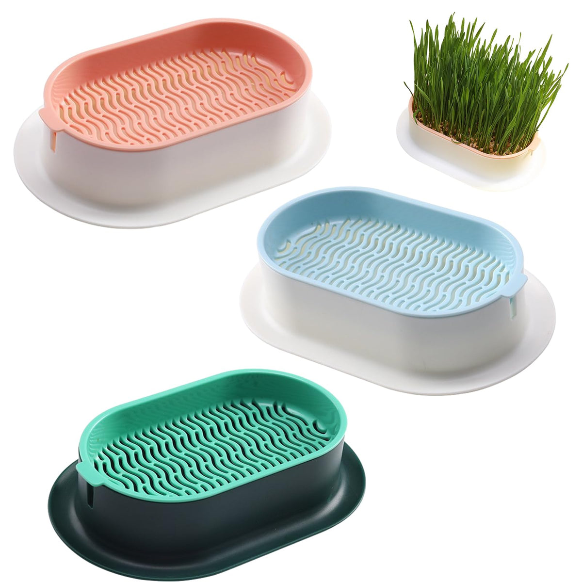 3 Pack Hydroponic Seed Sprout Tray X8046