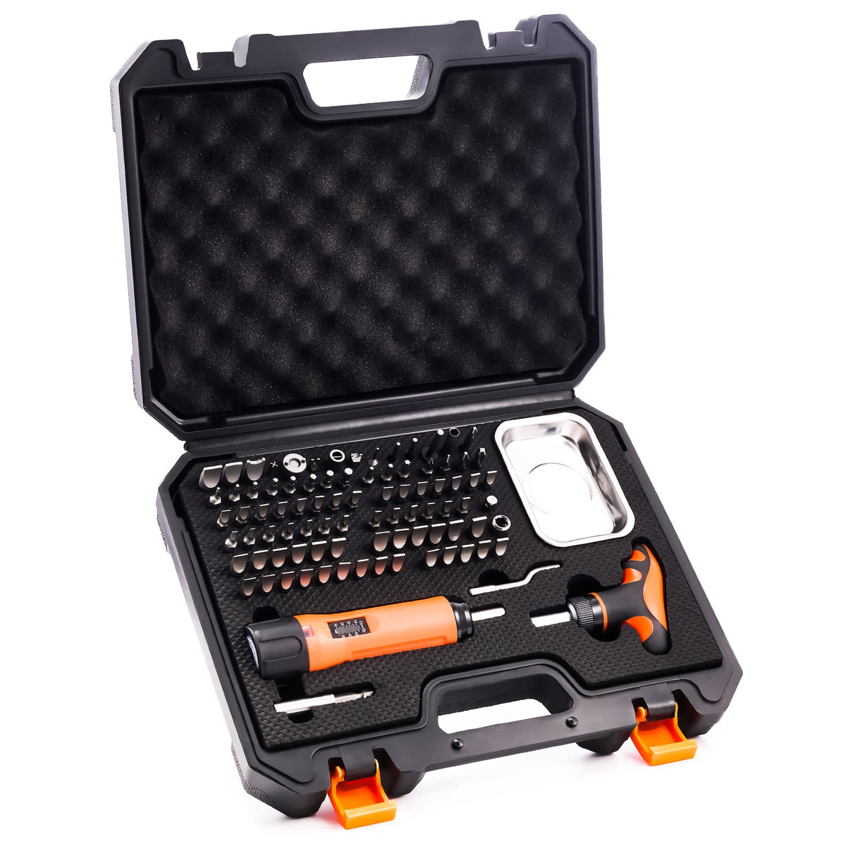 1/4" Adjustable Torque Screwdriver Set with T-BAR Ratchet, 92 Pieces U3748