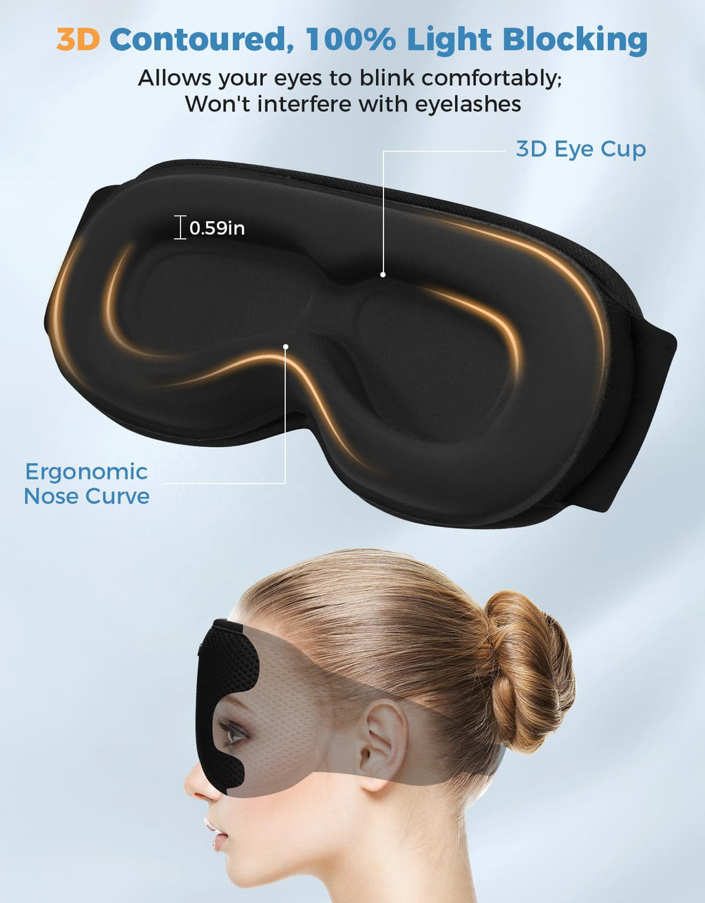 Bluetooth Sleep Mask with Headphones R192