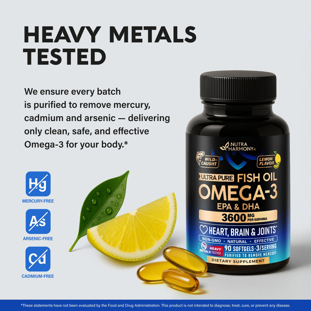 Omega 3 Fish Oil 3600 mg 90 Softgels R1499