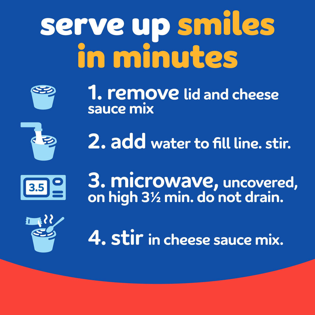 Triple Cheese Mac and Cheese 4 Microwaveable Cups N6888