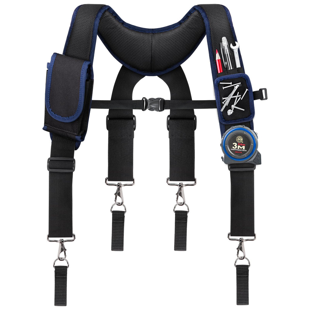 Adjustable Tool Belt with Magnetic Wristband and Pouch Pocket K2205