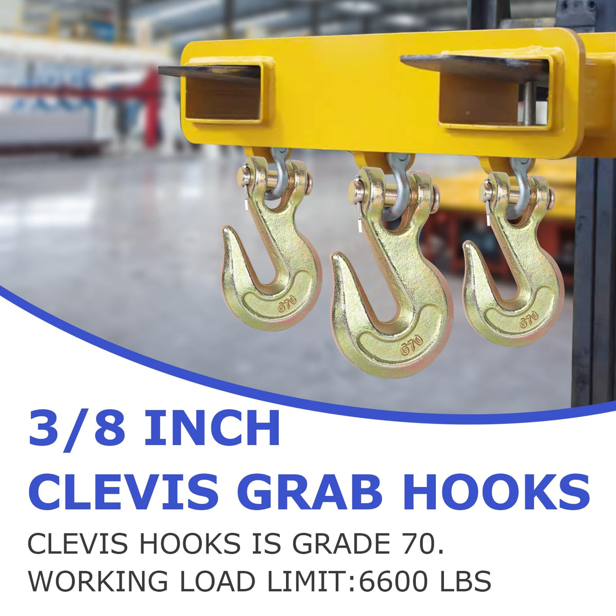 3/8" Heavy Duty Clevis Grab Hook F832355