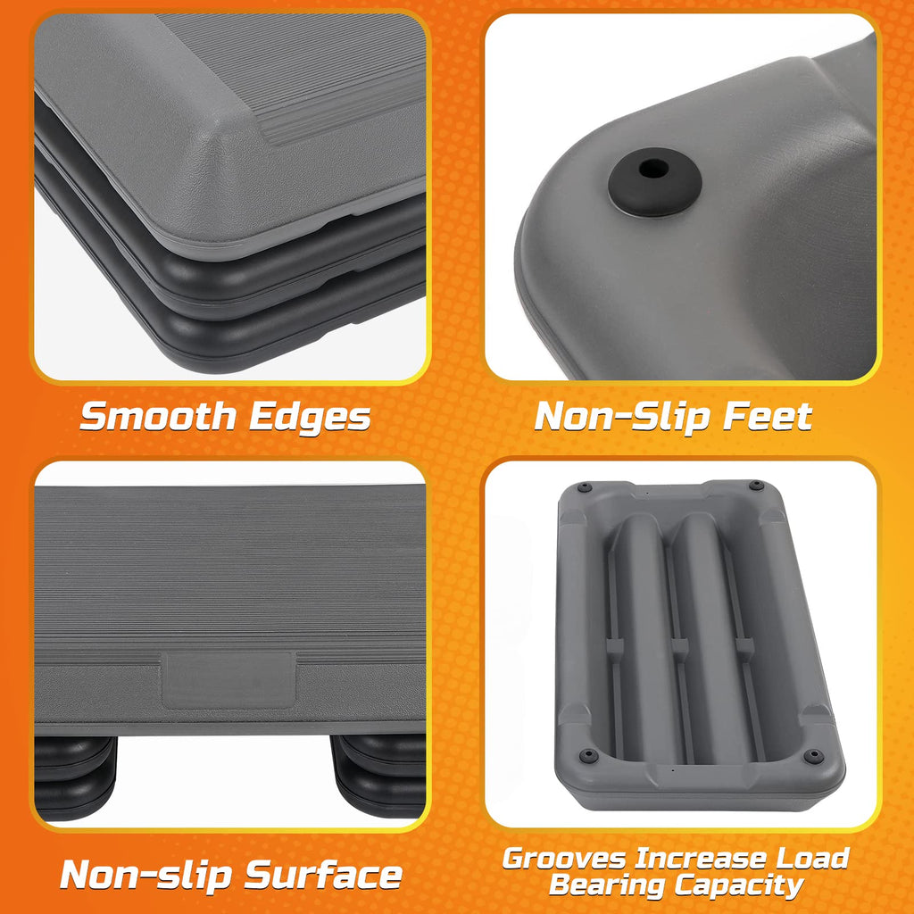 28.5'' Exercise Aerobic Step Platform with 4 Risers N770