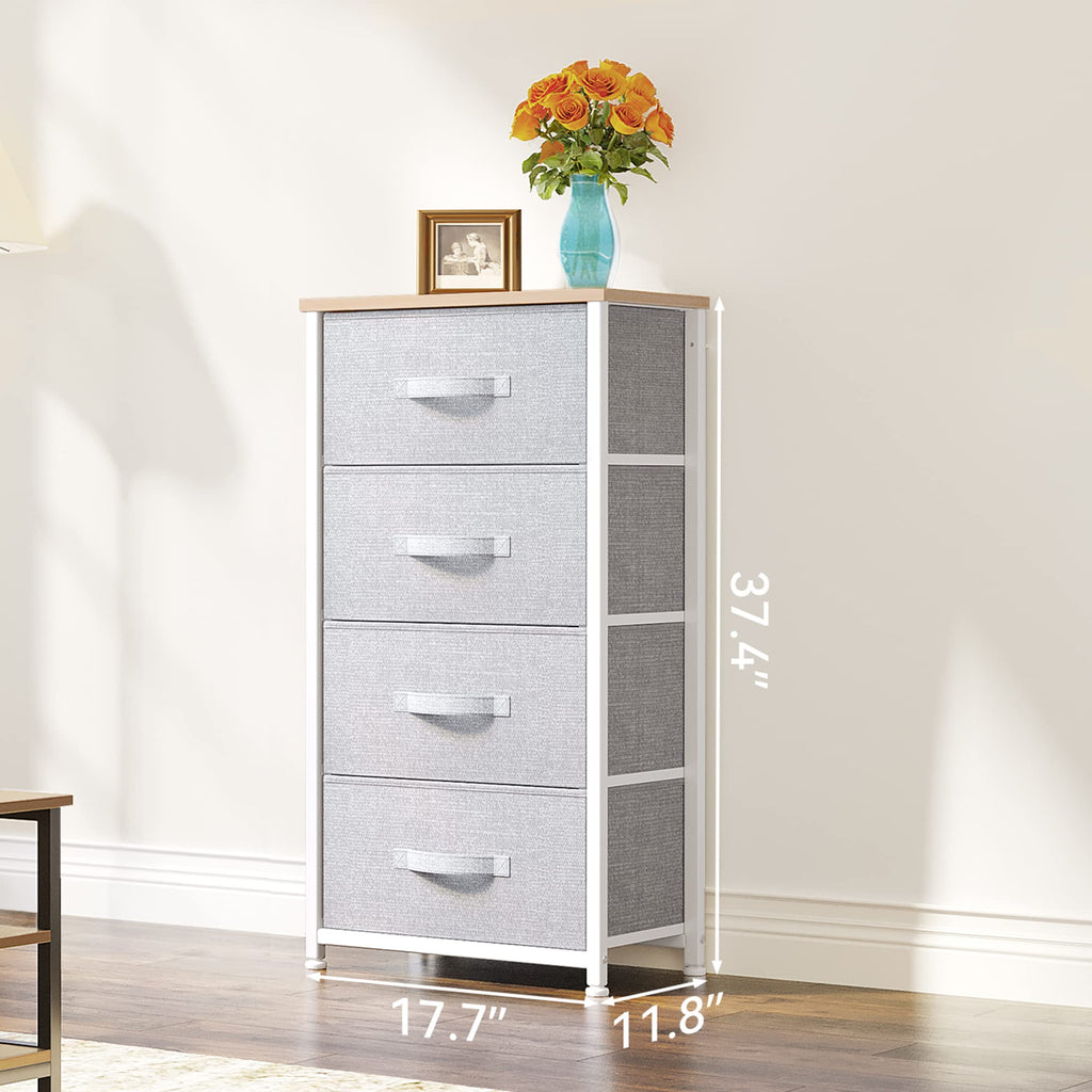 4 Drawer Fabric Storage Dresser Y746532