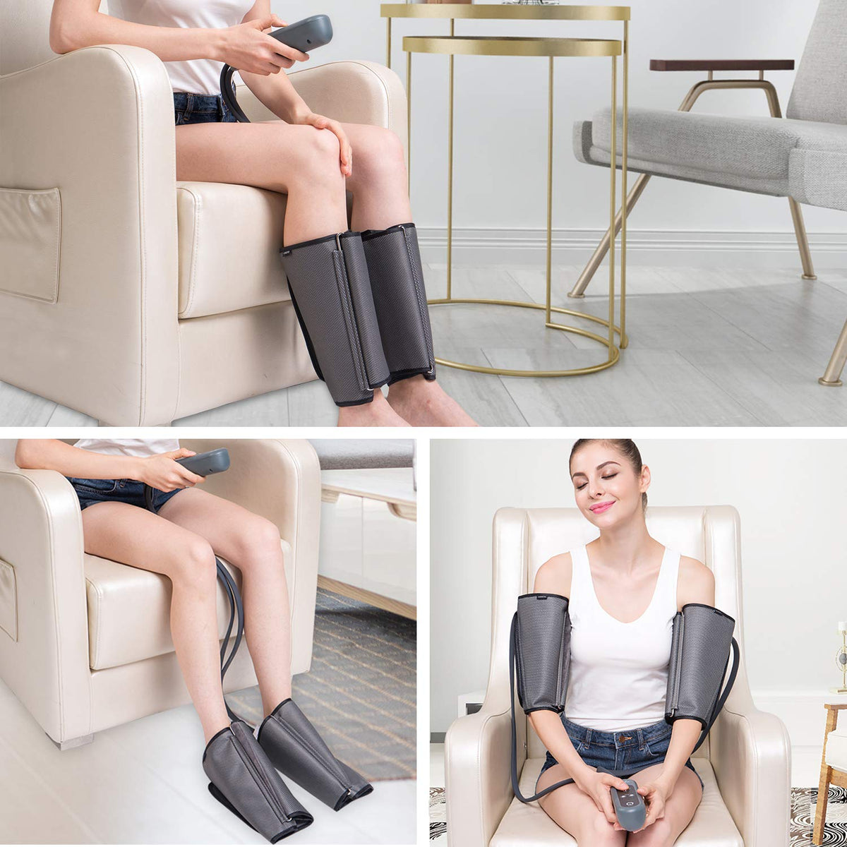 Air Compression Leg Massager with 2 Modes & 3 Intensities P646295