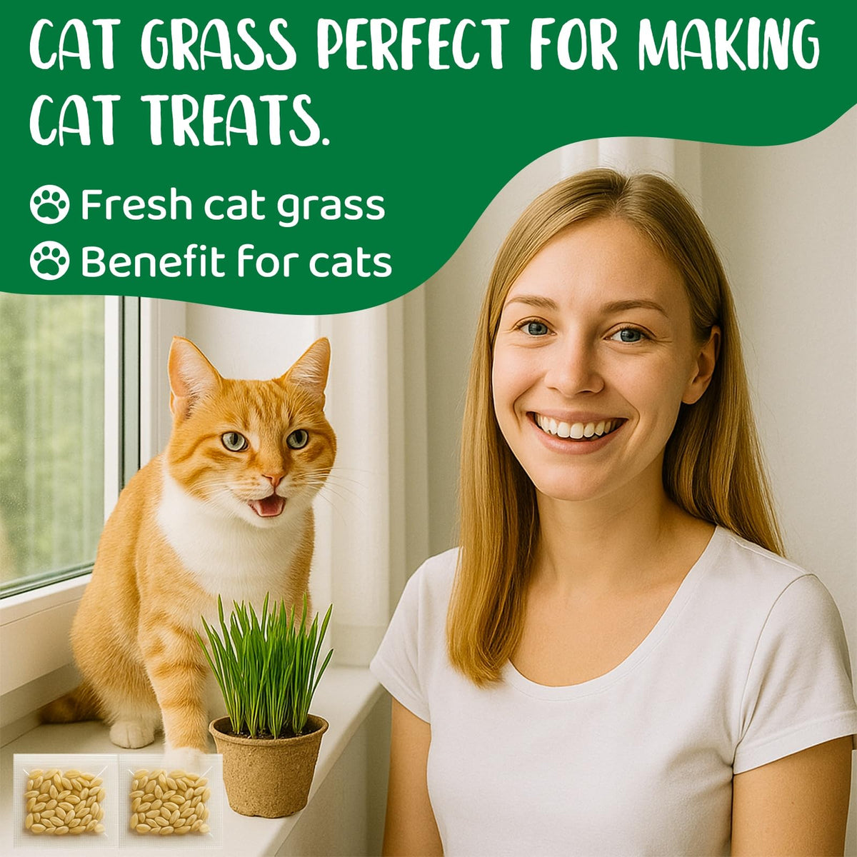 Cat Grass Growing Kit V9918