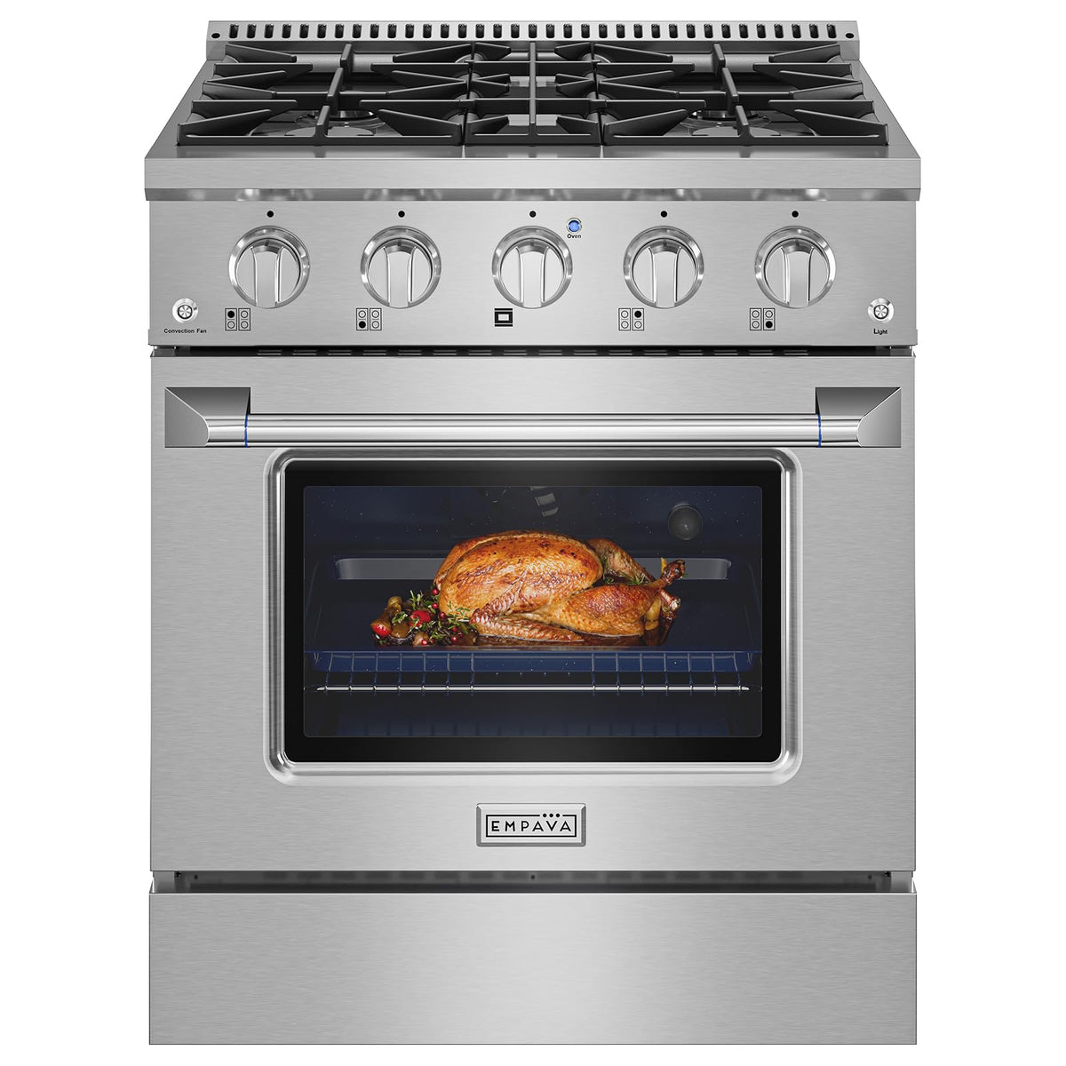 30" Gas Range with Dual-Ring Power Burner A8455