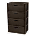 3 Drawer Storage Organizer Tower with Carry Handles O546