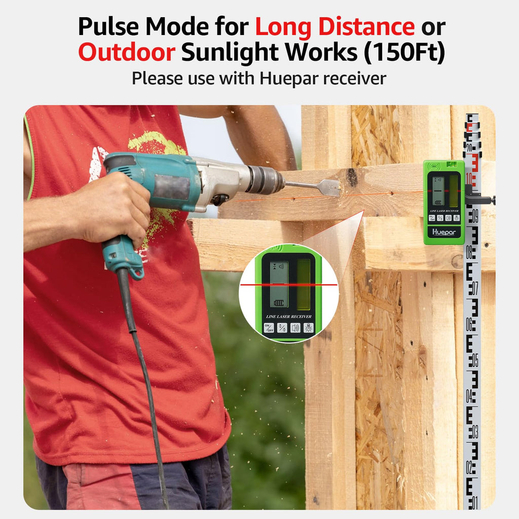 150Ft Red Self Leveling Laser Level with Tripod R757479