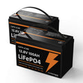 12V 100Ah LiFePO4 Lithium Battery 2 Pack T788429