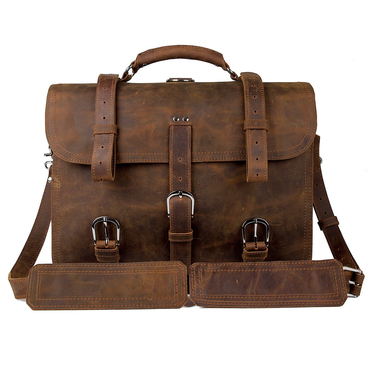 Leather Messenger Bag J32695