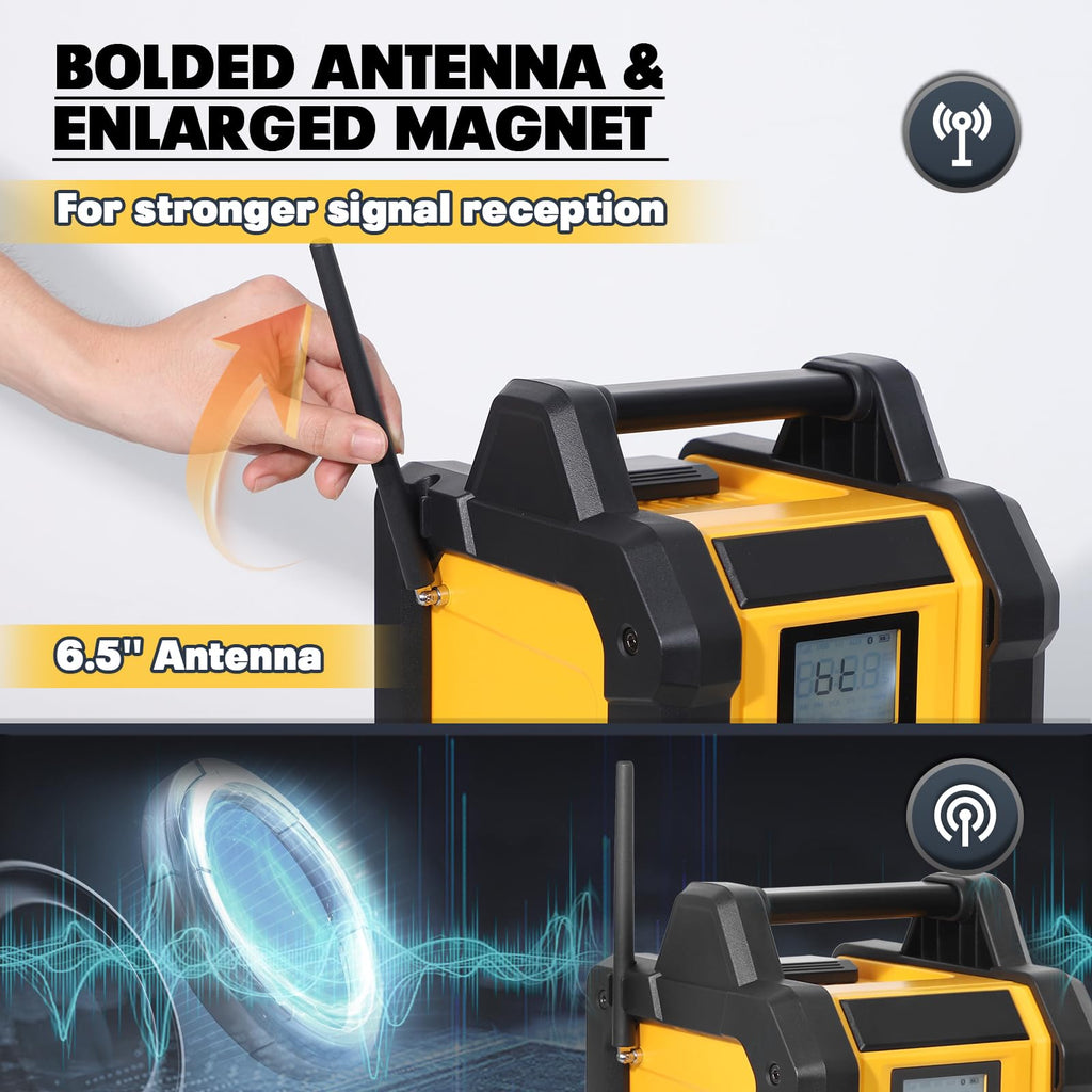Portable Waterproof AM/FM Jobsite Radio Speaker V3770