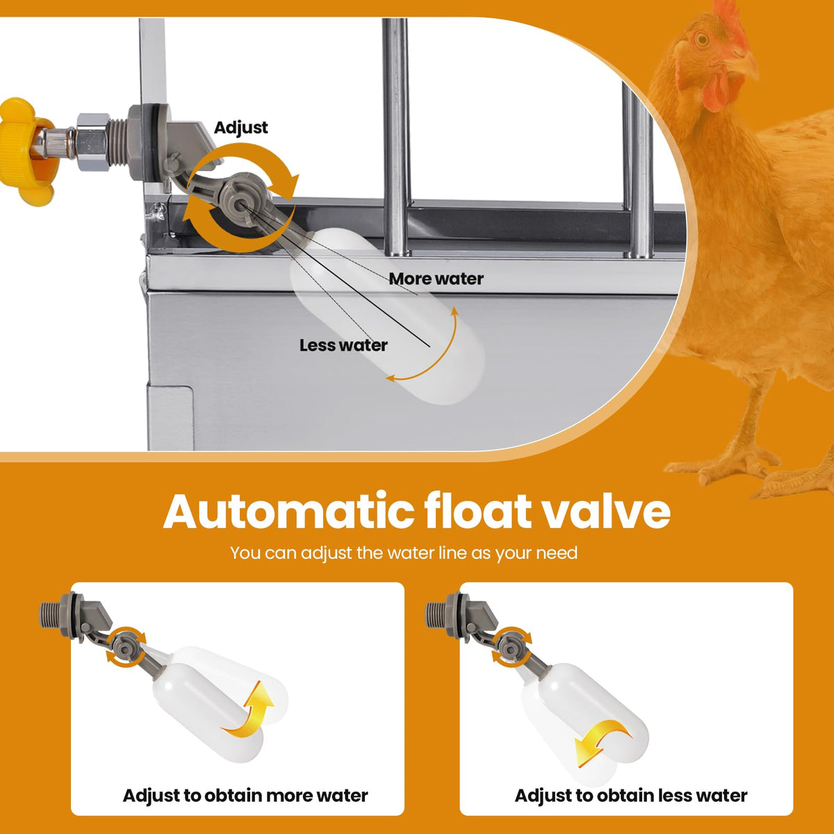 Stainless Steel Chicken Waterer N633055