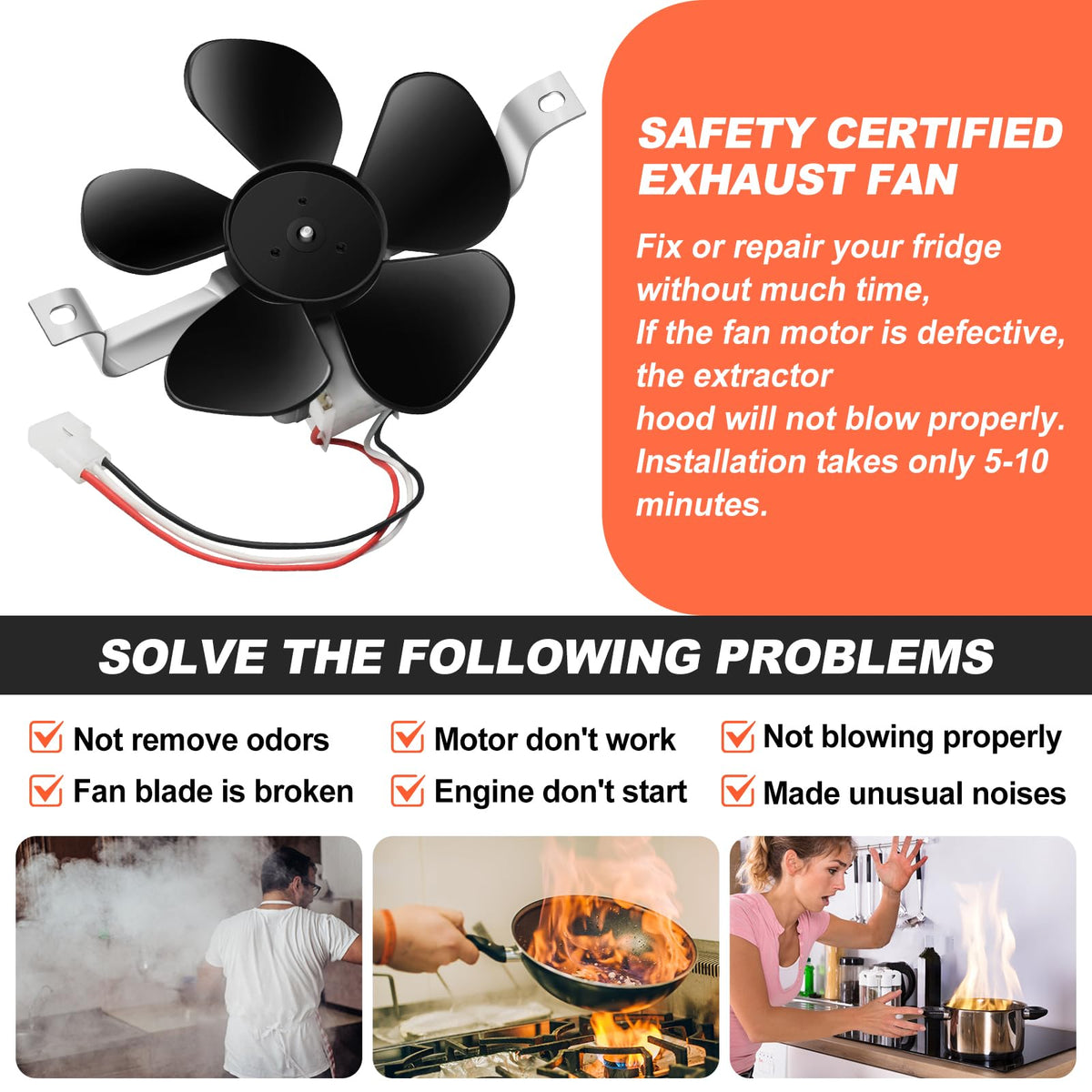 Range Hood Fan Motor X6574