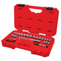 33 Piece 3/8 Inch Drive SAE/Metric Mechanics Tool Set W6645