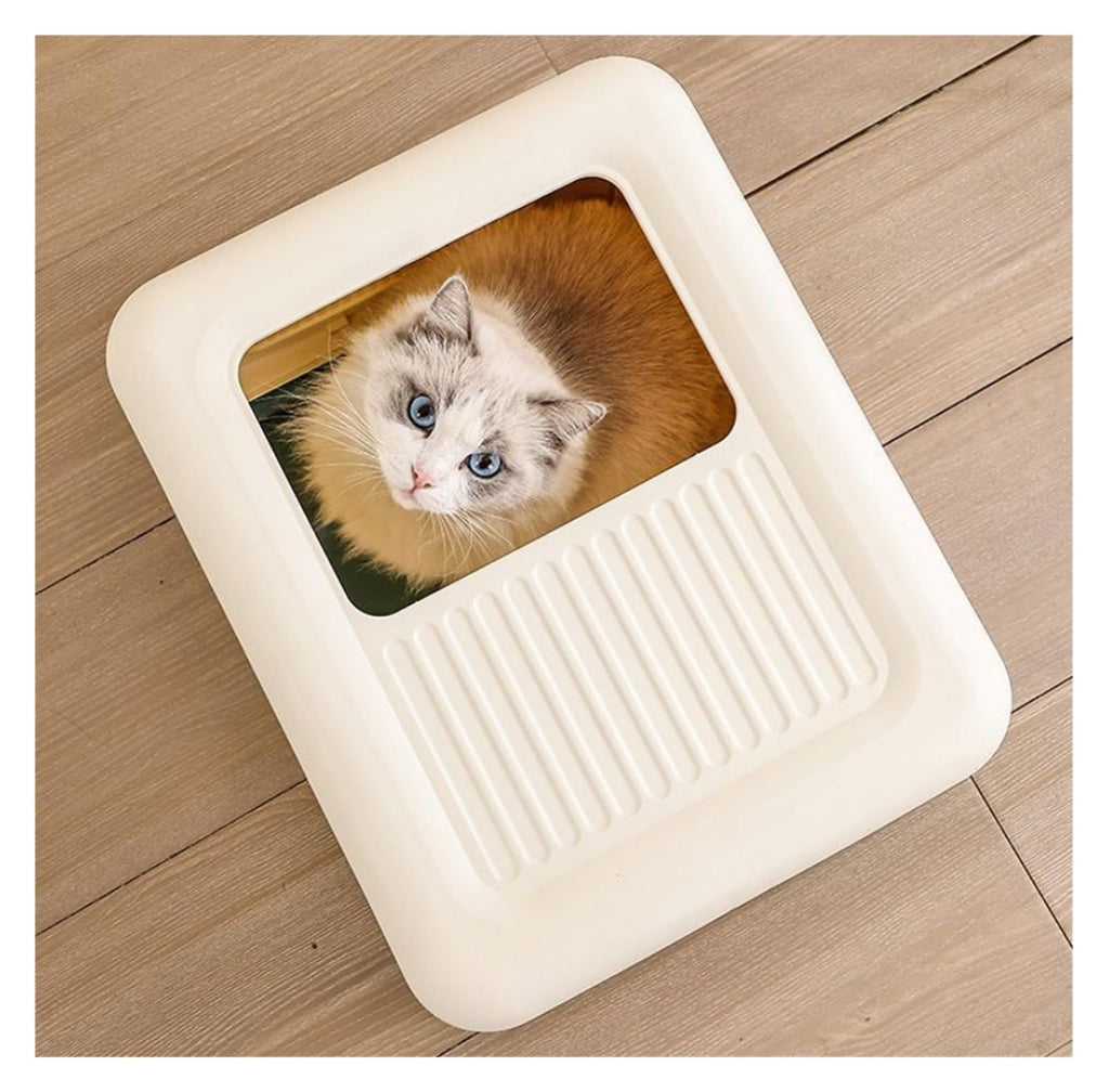 Fully Enclosed Cat Litter Box with Lid and Drawer O658