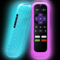 Silicone Remote Cover, 2-Pack, Glow in the Dark, Blue/Purple P422558