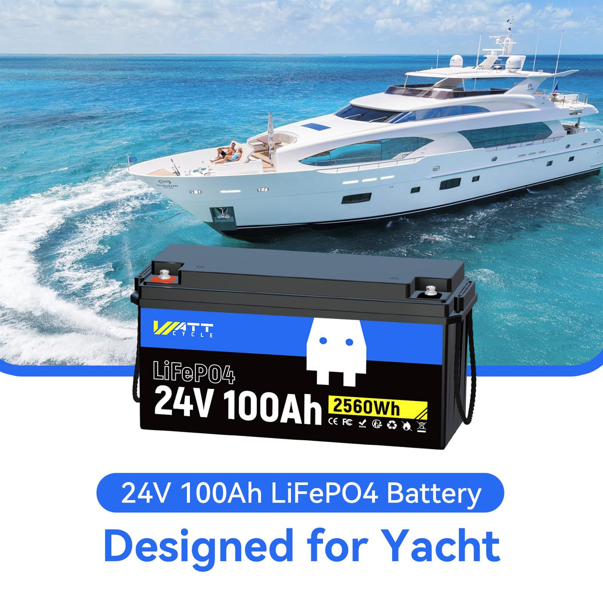 24V 100Ah LiFePO4 Battery N4491