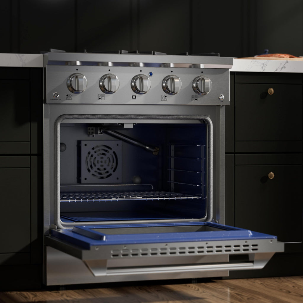 30" Gas Range with Dual-Ring Power Burner A8455