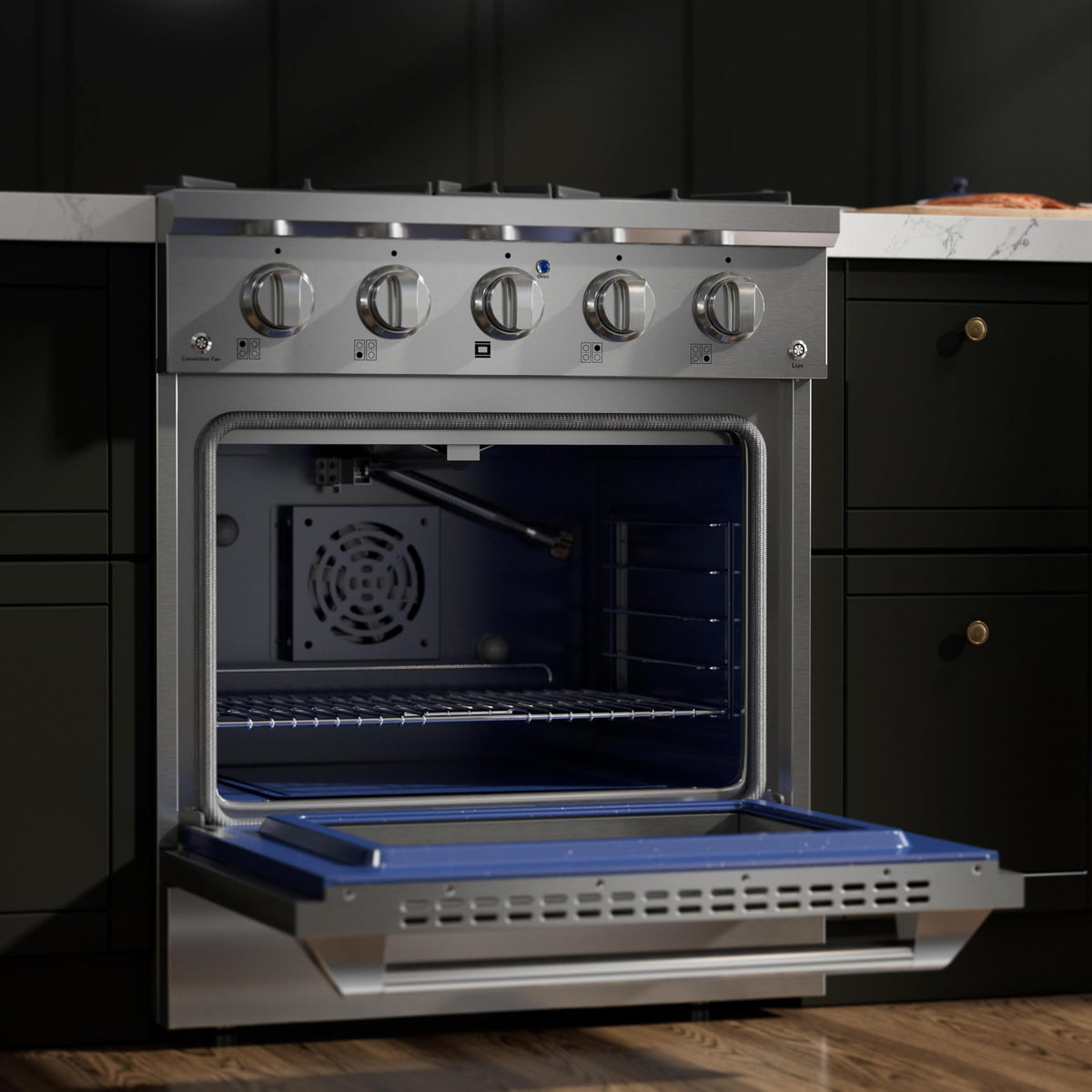 30" Gas Range with Dual-Ring Power Burner A8455