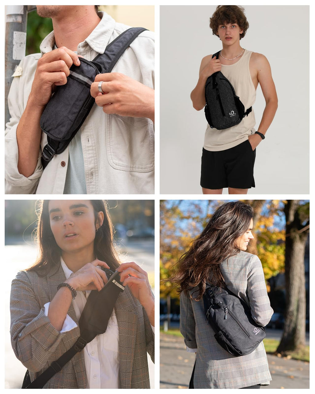 Black Crossbody Sling Bag Z51368
