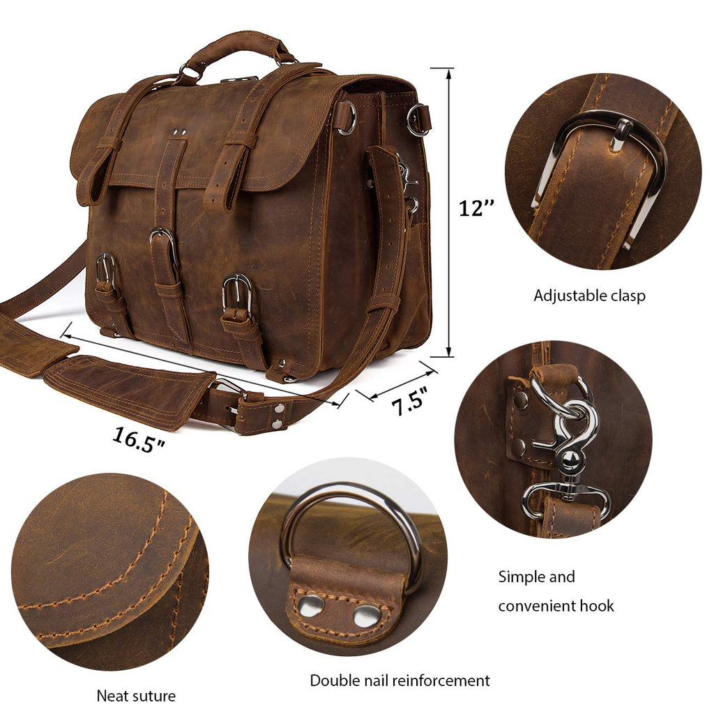 Leather Messenger Bag J32695