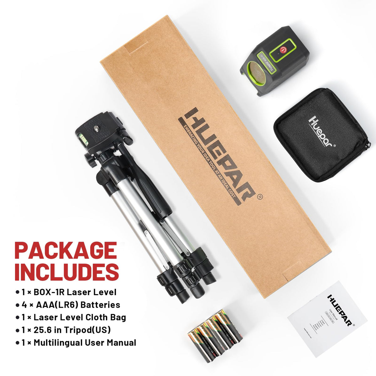 150Ft Red Self Leveling Laser Level with Tripod R757479
