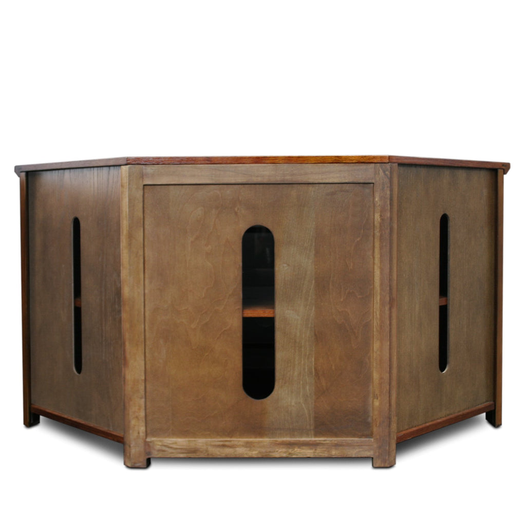 Mission Oak Corner TV Stand G270076