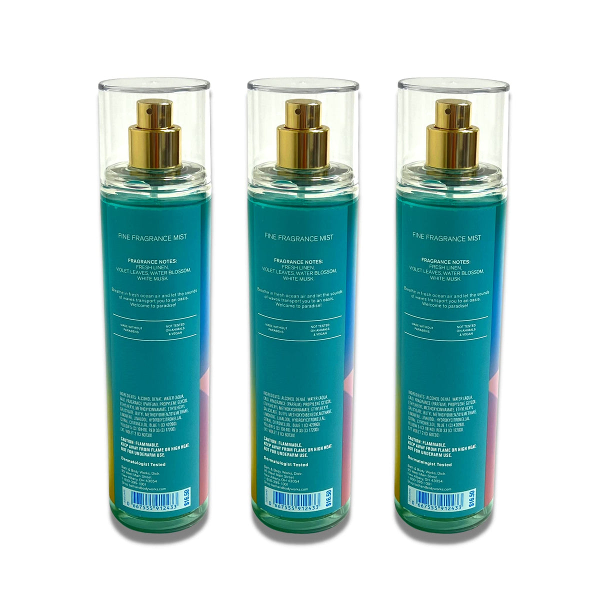 Saltwater Breeze Fine Fragrance Mist 8 oz Pack of 3 C66310