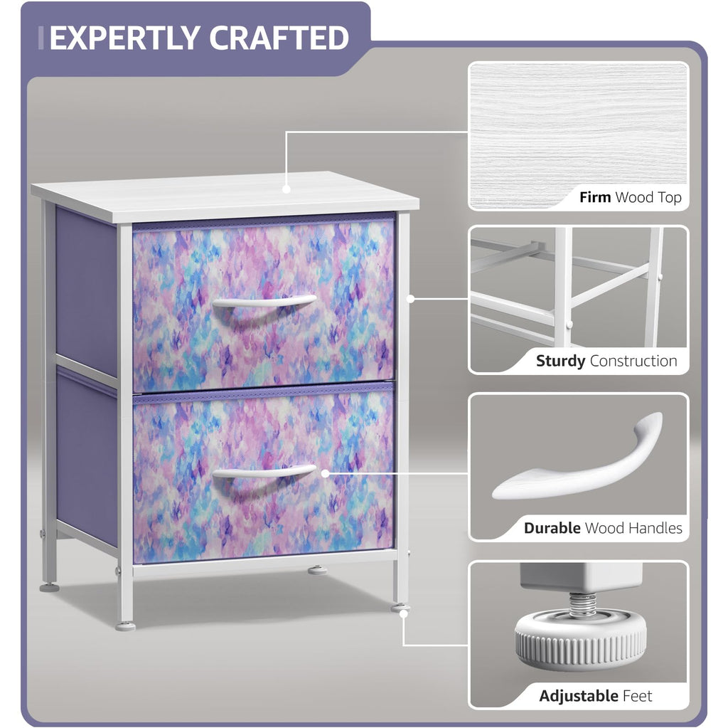 2-Drawer Kids Nightstand D2386