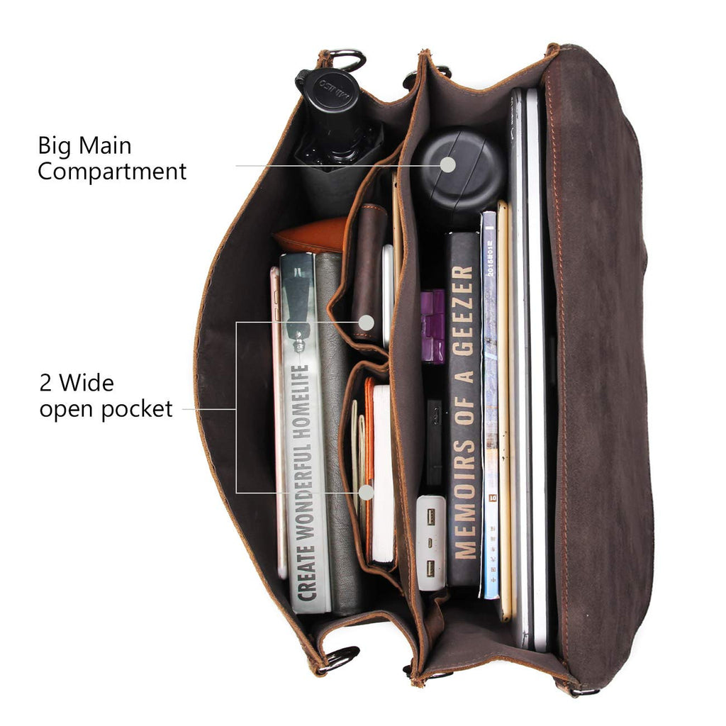 Leather Messenger Bag J32695