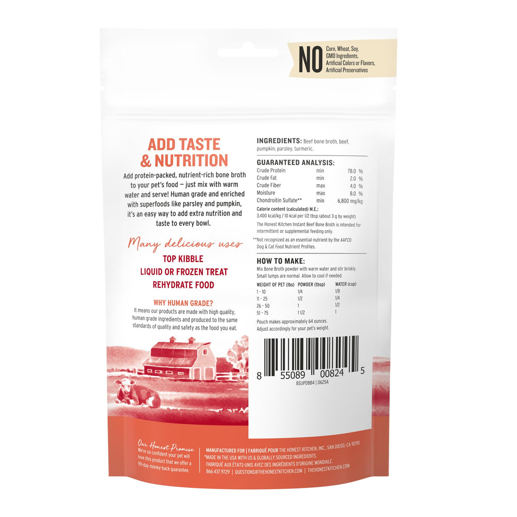 Beef Bone Broth for Dogs & Cats with Turmeric 3.6 oz S728431