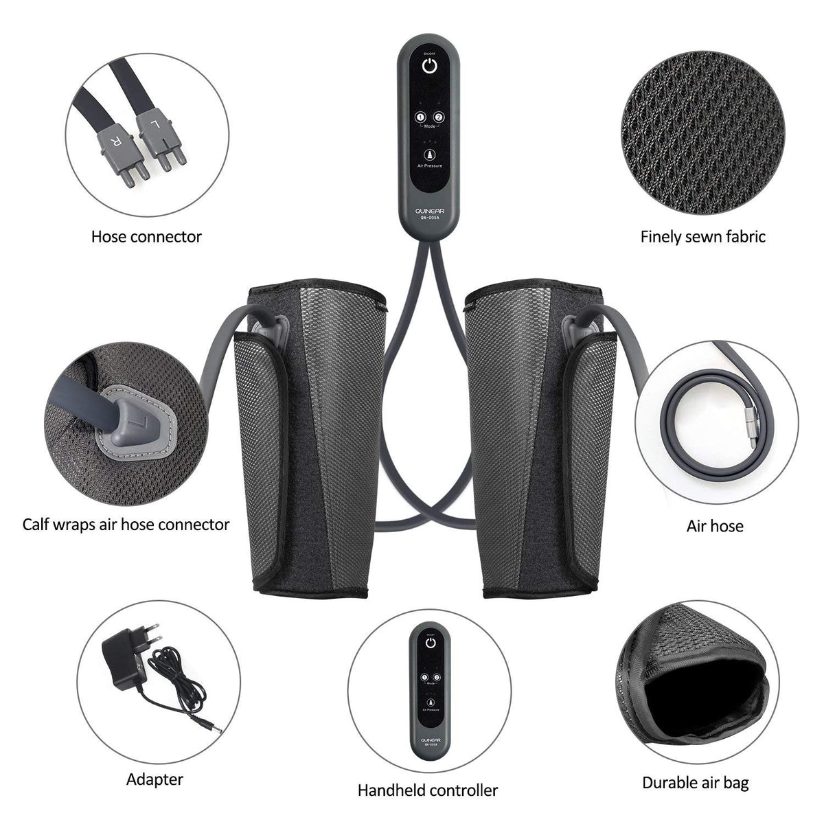 Air Compression Leg Massager with 2 Modes & 3 Intensities P646295