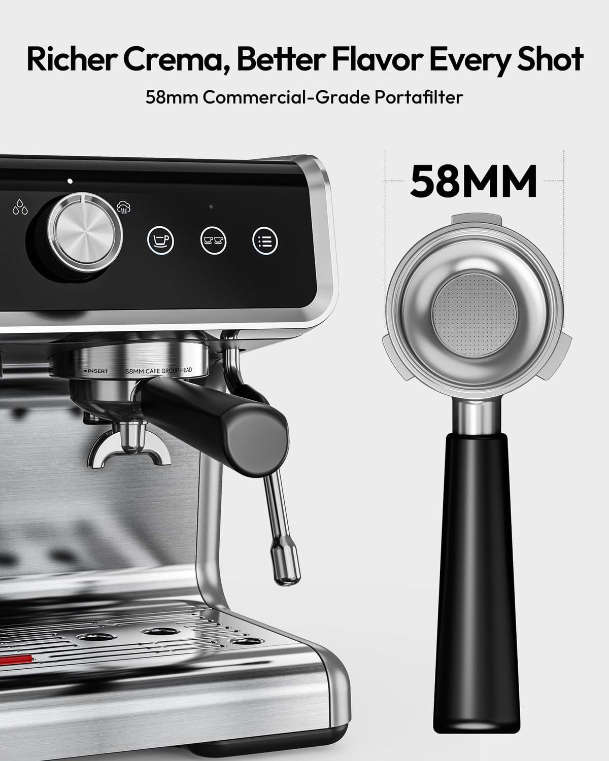 Espresso Machine with Grinder and Milk Frother G9503