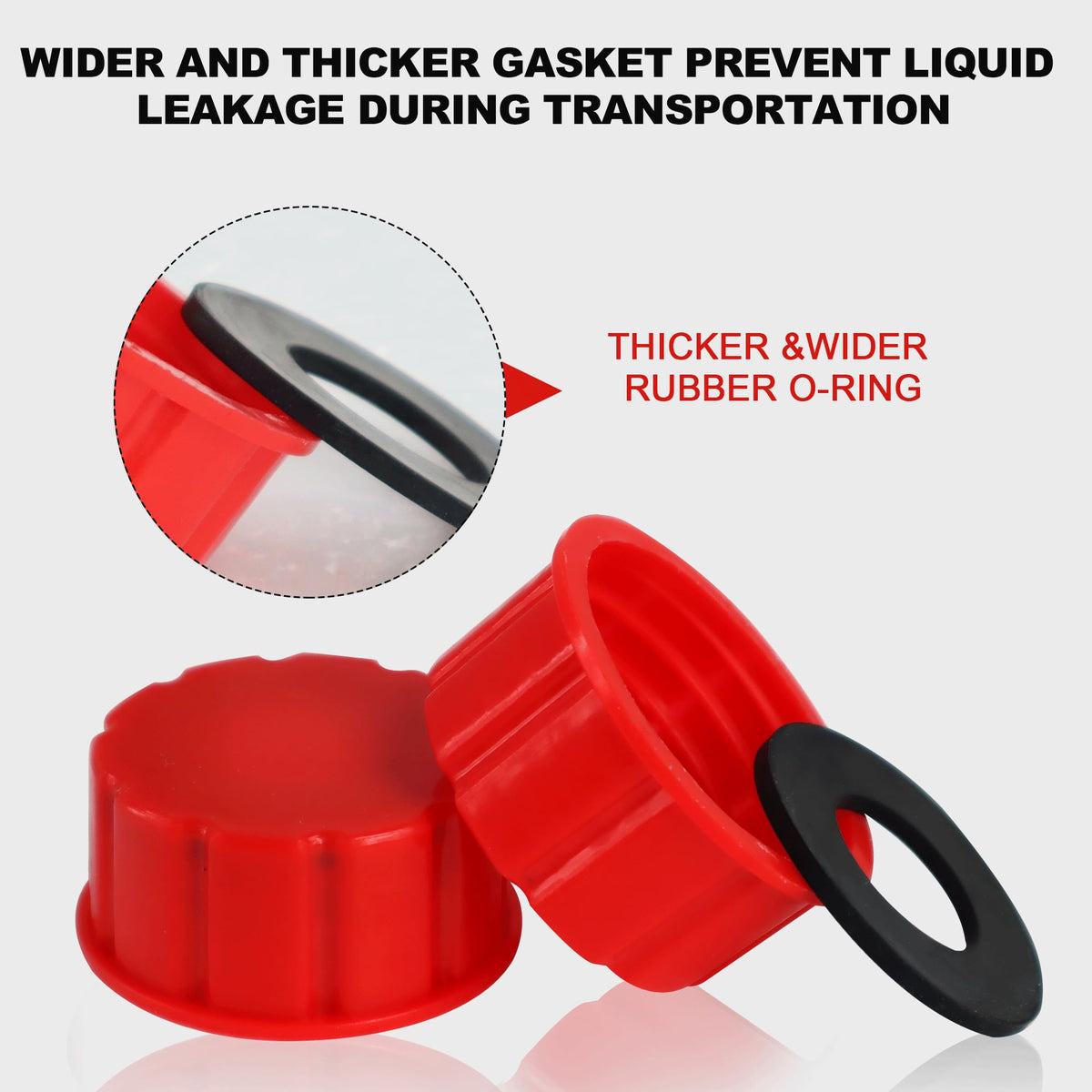 6 Pack Replacement Gas Can Caps U604360