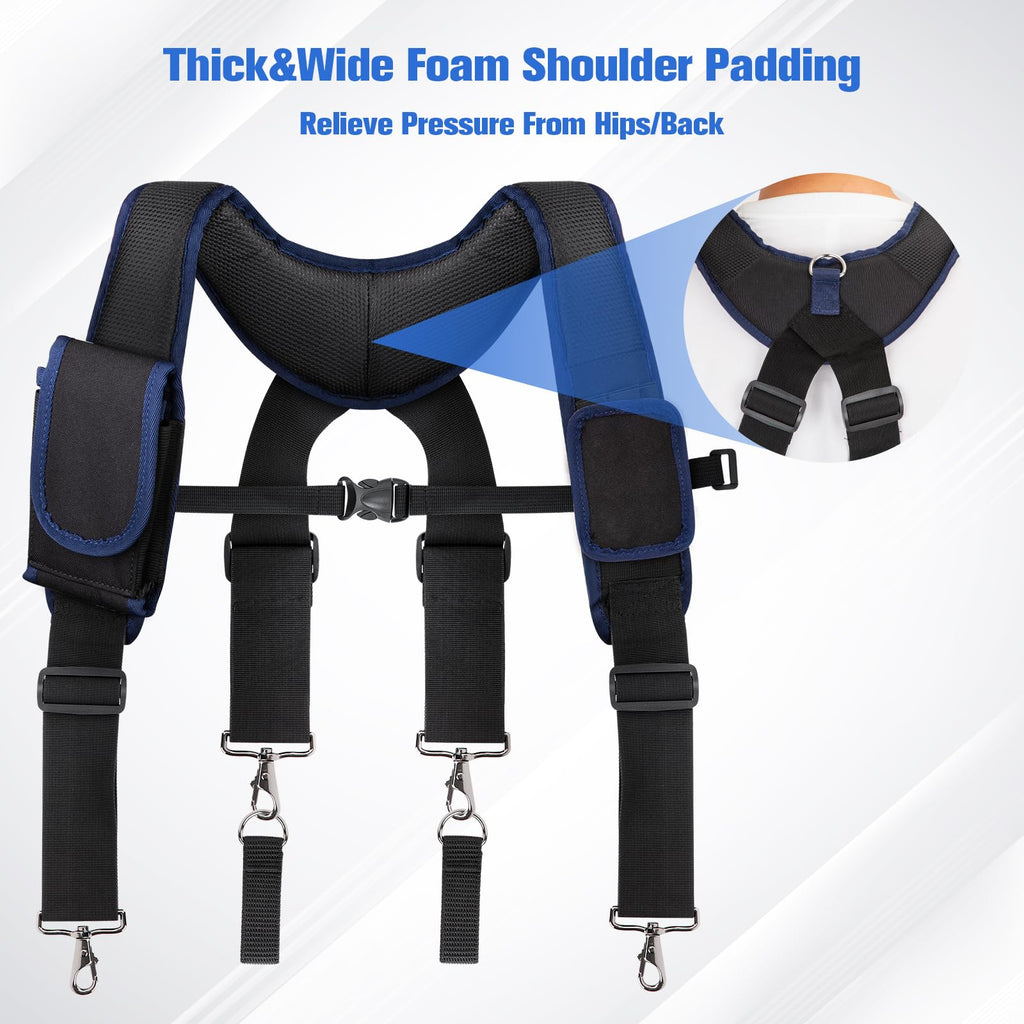 Adjustable Tool Belt with Magnetic Wristband and Pouch Pocket K2205