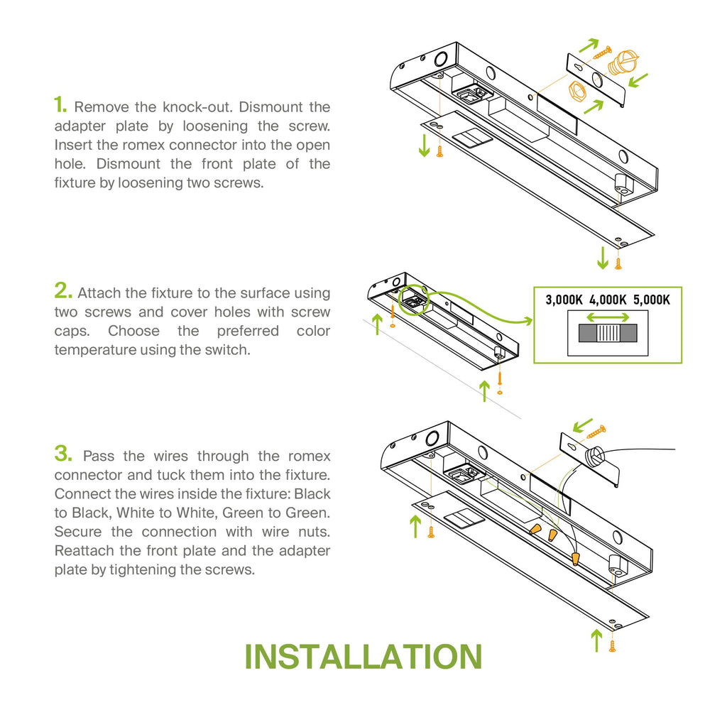 24 inch 12W Dimmable LED Under Cabinet Lighting 2 Pack C5322