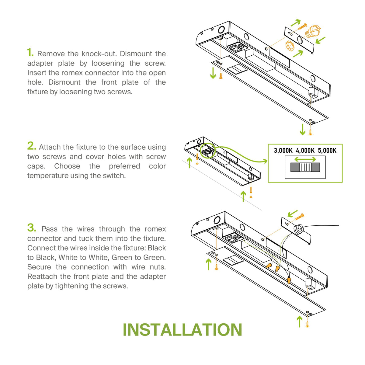 24 inch 12W Dimmable LED Under Cabinet Lighting 2 Pack C5322