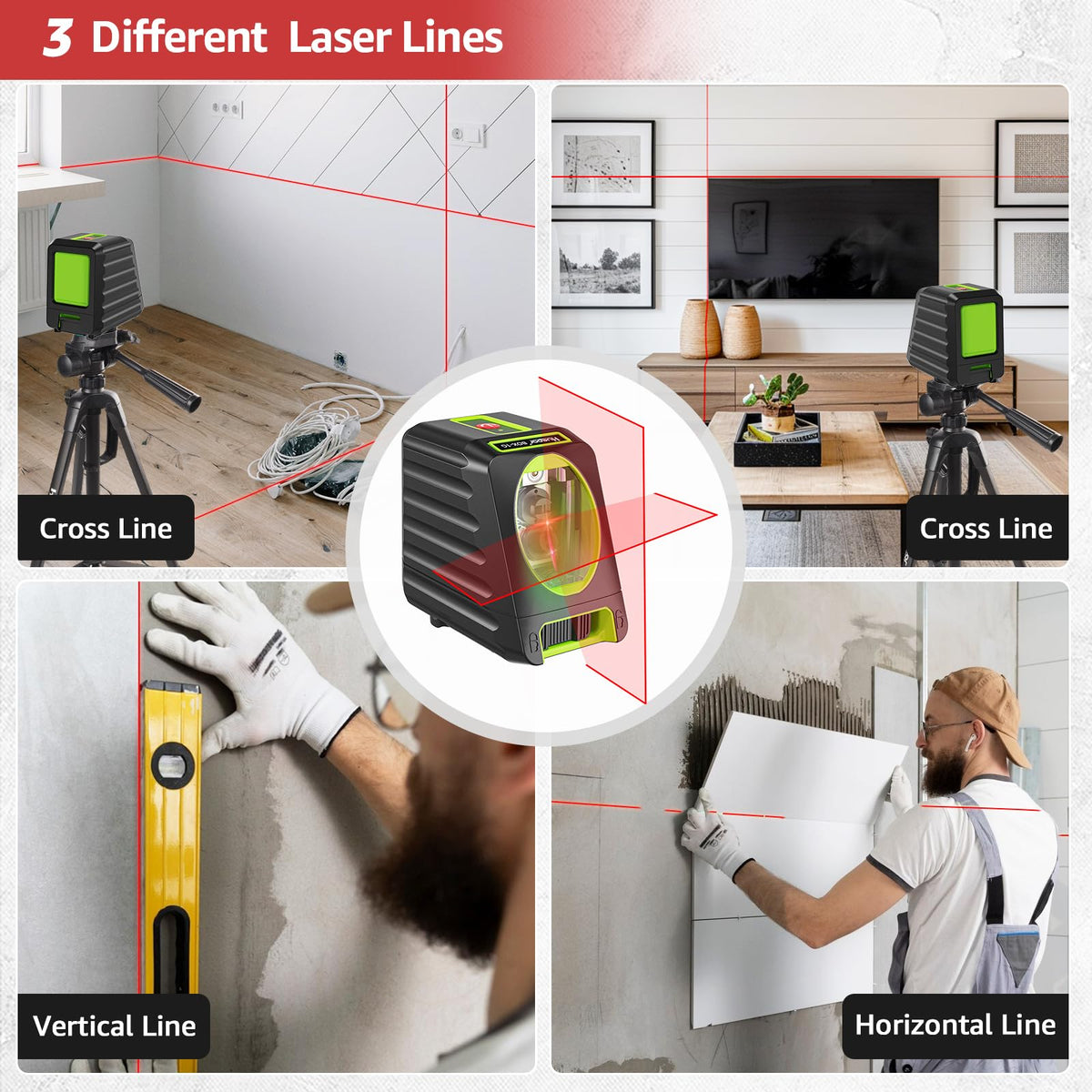 150Ft Red Self Leveling Laser Level with Tripod R757479