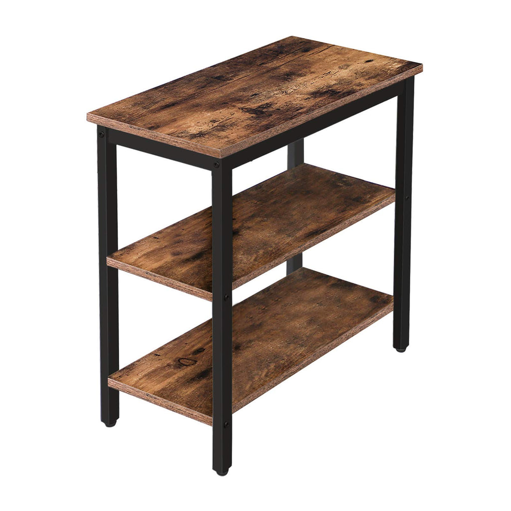 Rustic Brown and Black 3-Tier End Table E975737