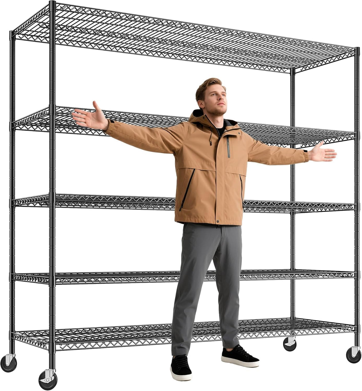 85.7" 5-Tier Adjustable Garage Shelving P72950