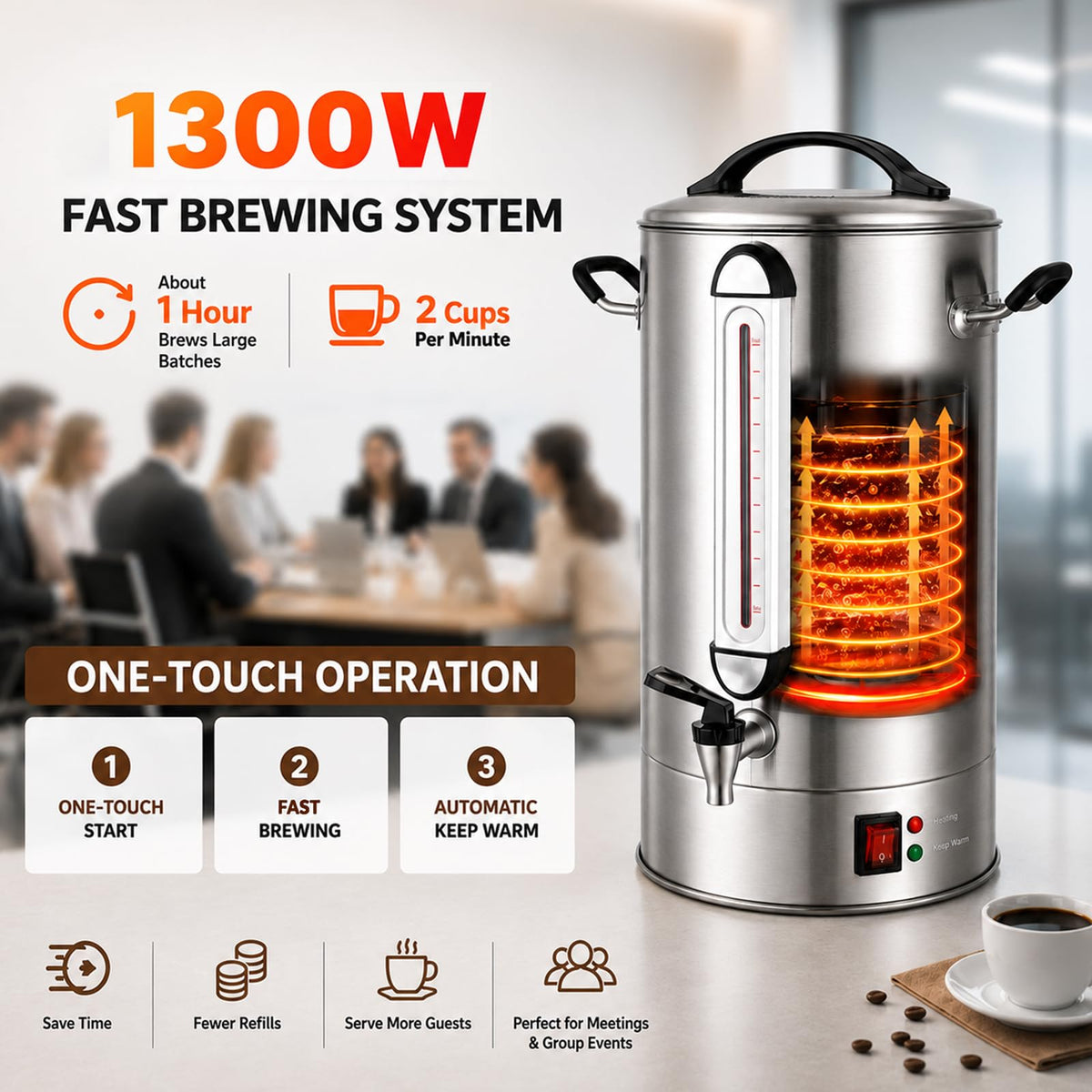 Commercial Coffee Urn 120 Cup 5 Gallon D89441