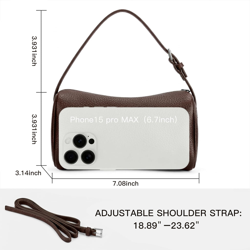 Small Vegan Leather Purse With Adjustable Strap R5633