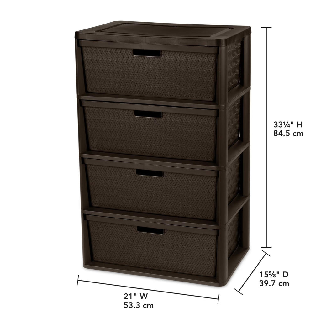 3 Drawer Storage Organizer Tower with Carry Handles O546